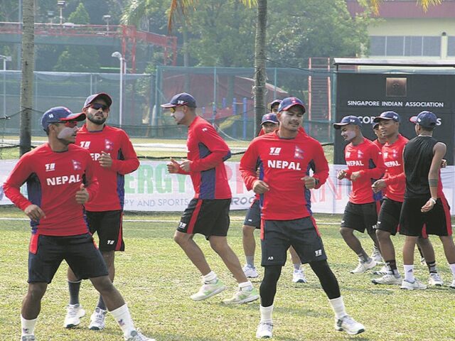नेपाली राष्ट्रिय क्रिकेट टिमको बन्द प्रशिक्षण शुरु